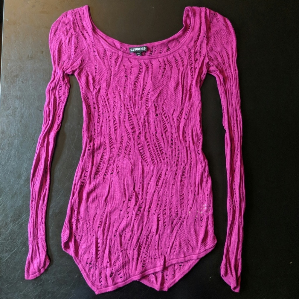 Express Web Knit Sweater